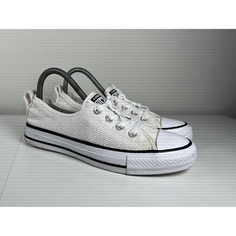 Converse All Star Shoes Shoreline Womens 7 White Low Top Sneakers 547239C